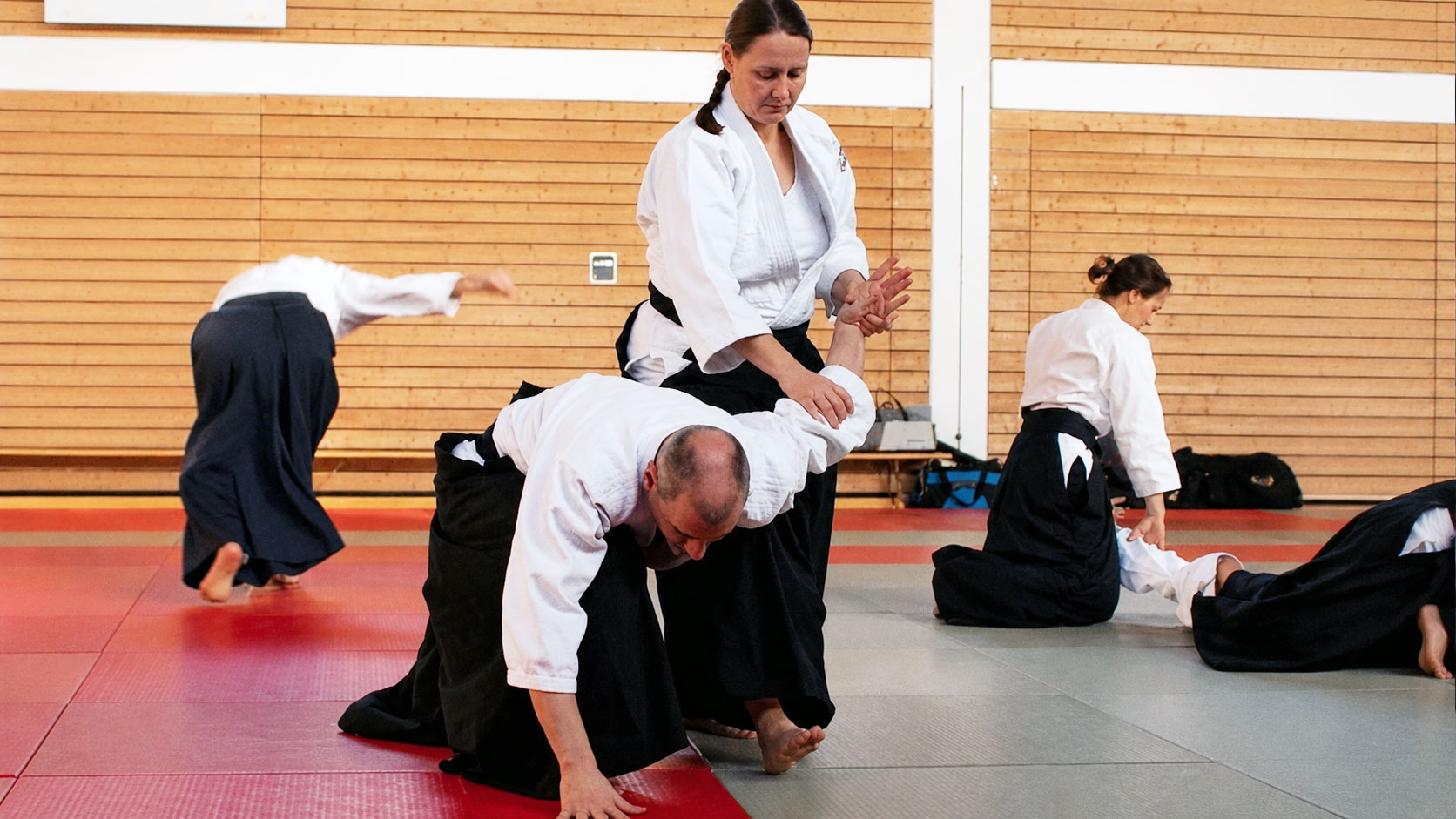 Eindruck aus dem Aikido-Lehrgangsleben, Motiv 2