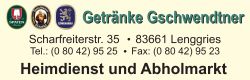 Getränke Geschwendtner
